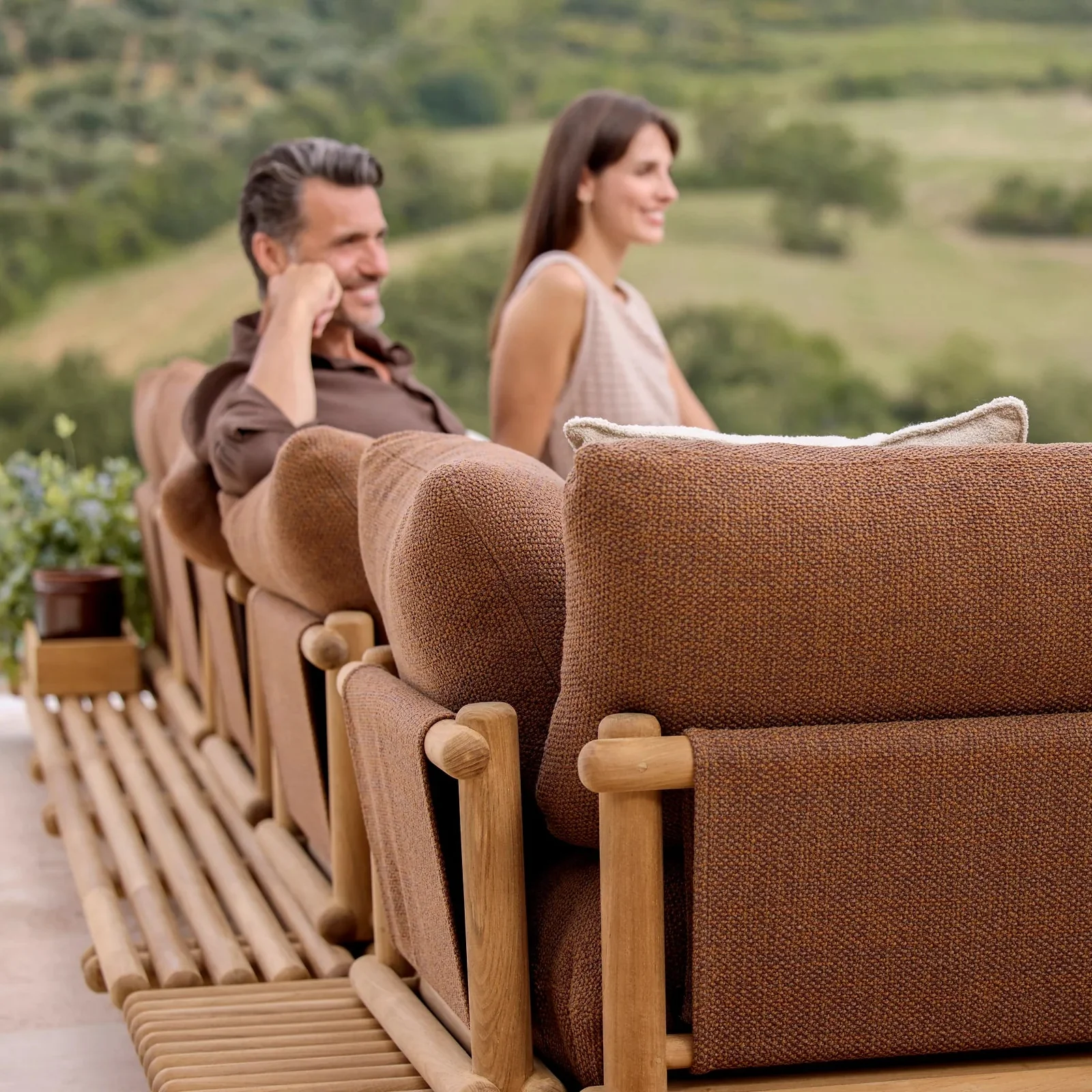 Sticks Platform Corner Sofa Large 5 colour ways - Image 5