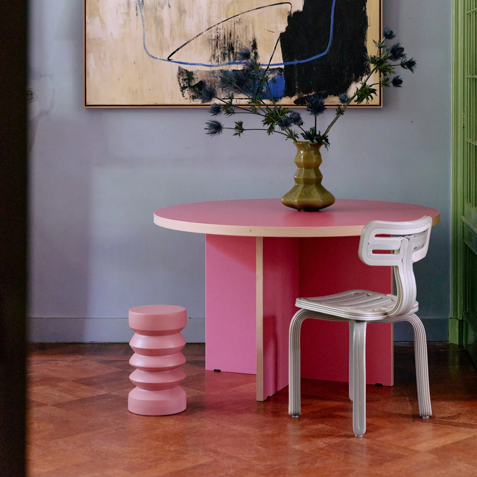 Stoneware Side Table Rouge - Image 2