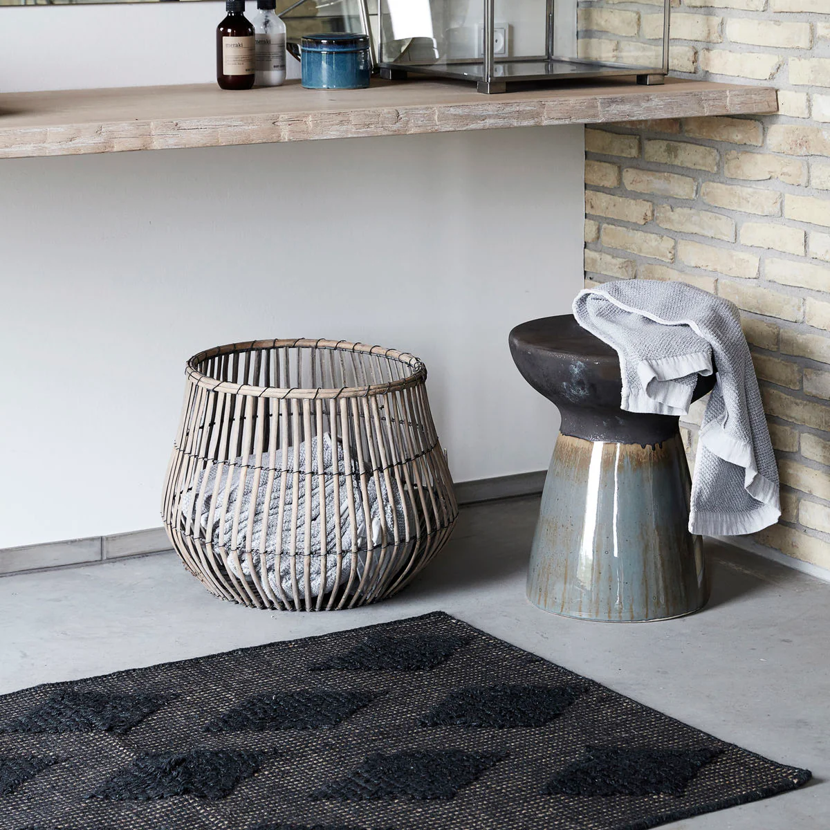 Stool, Pablo, Green/Brown - Image 3