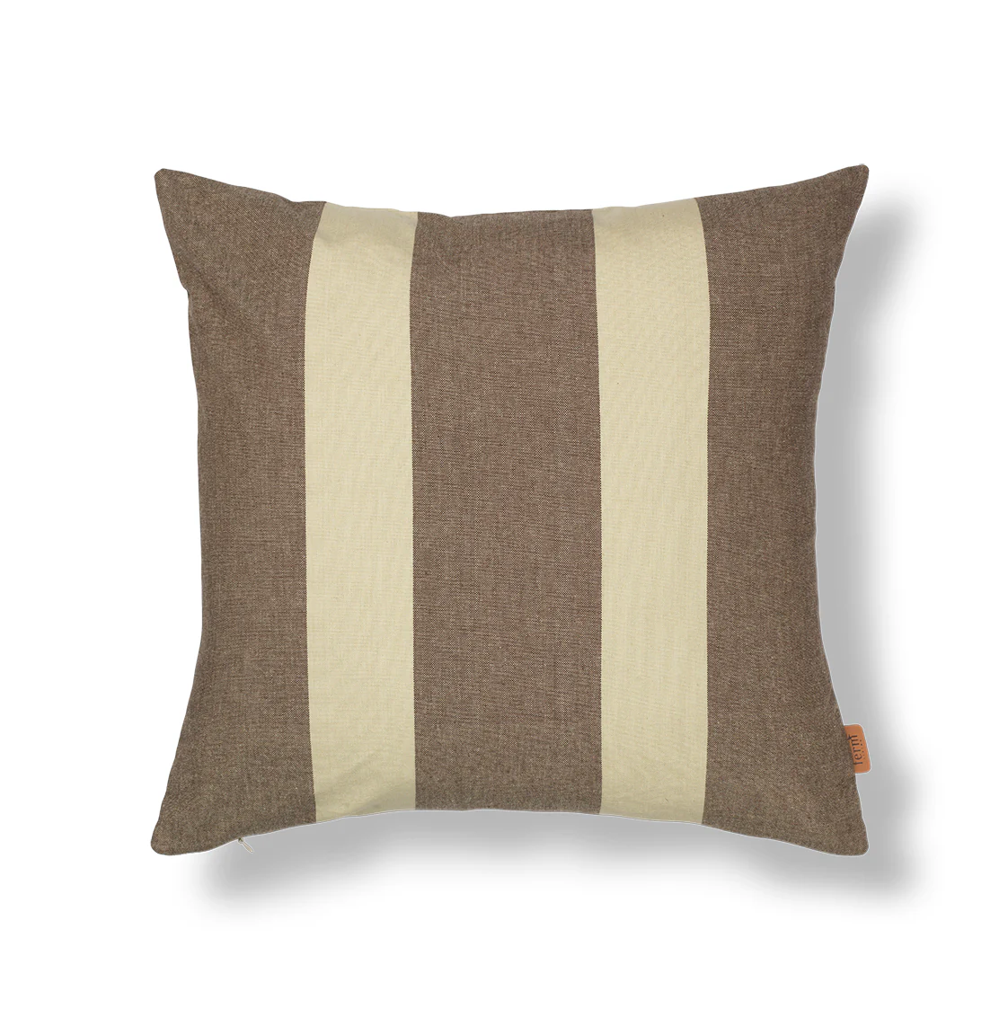 Strand Outdoor Cushion Cover - Carob Brown/Parchme