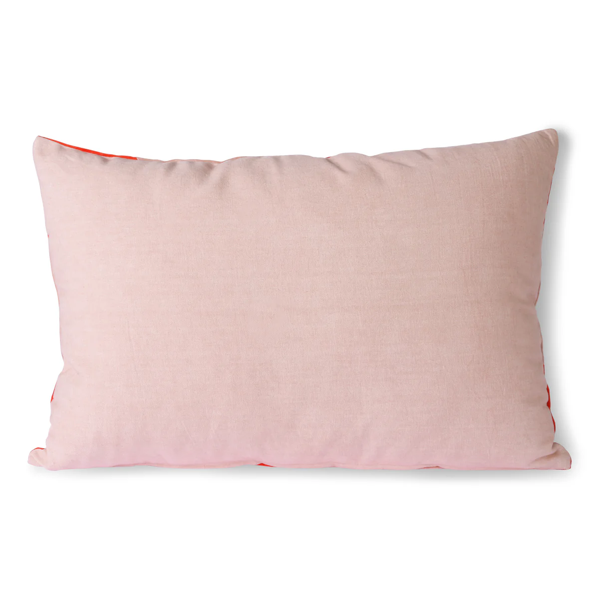 Striped Velvet Cushion Red/Pink (40x60) - Image 4