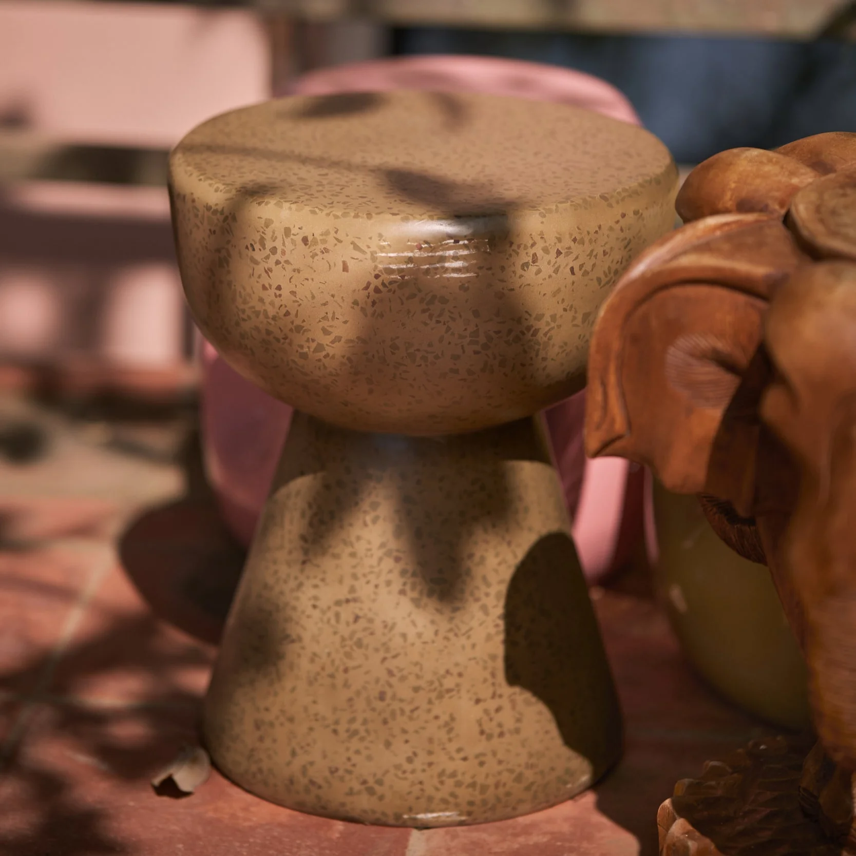 Terrazzo Side Table Pebble - Image 4