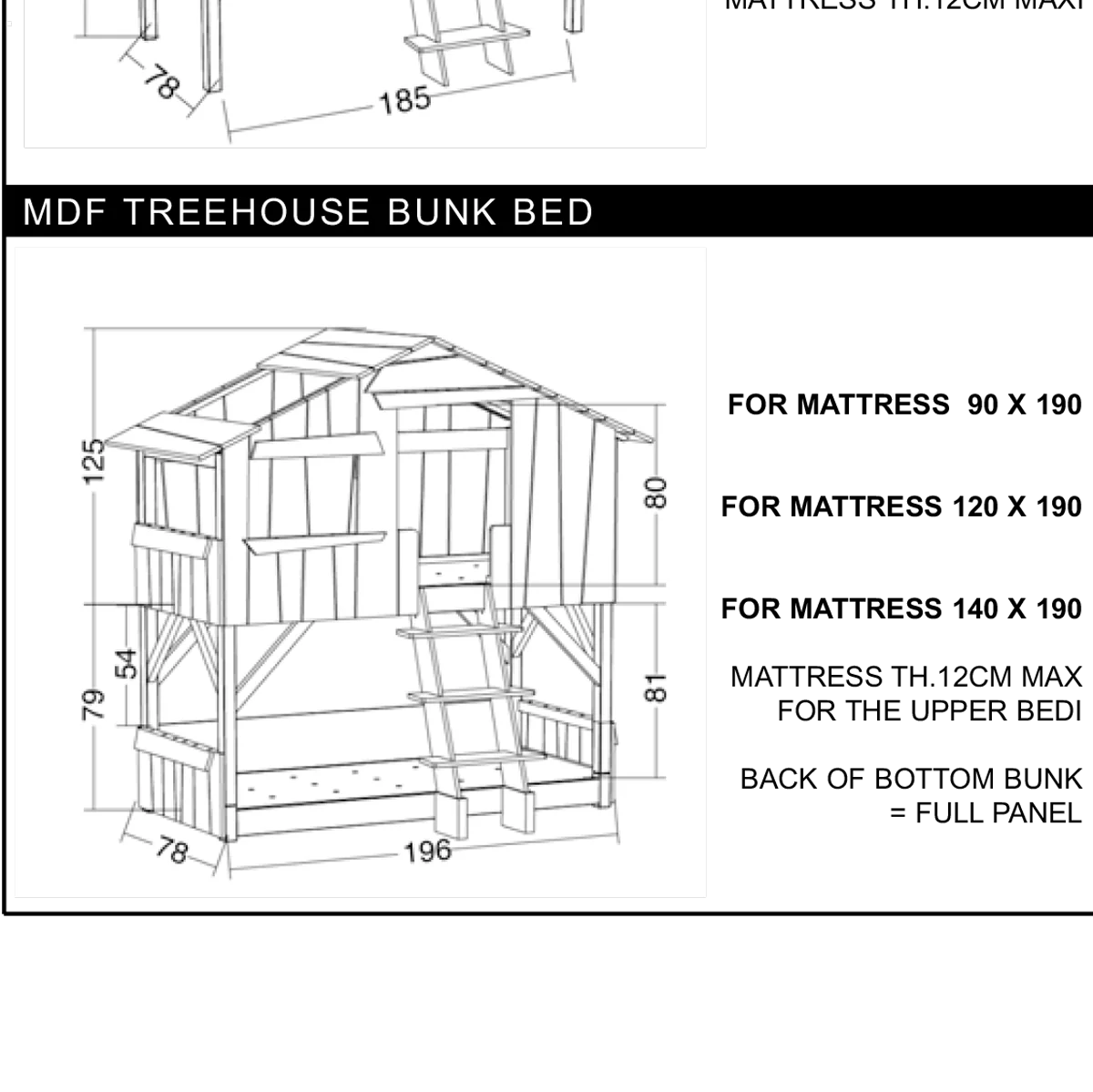 Tree house Bunk Bed - Image 3