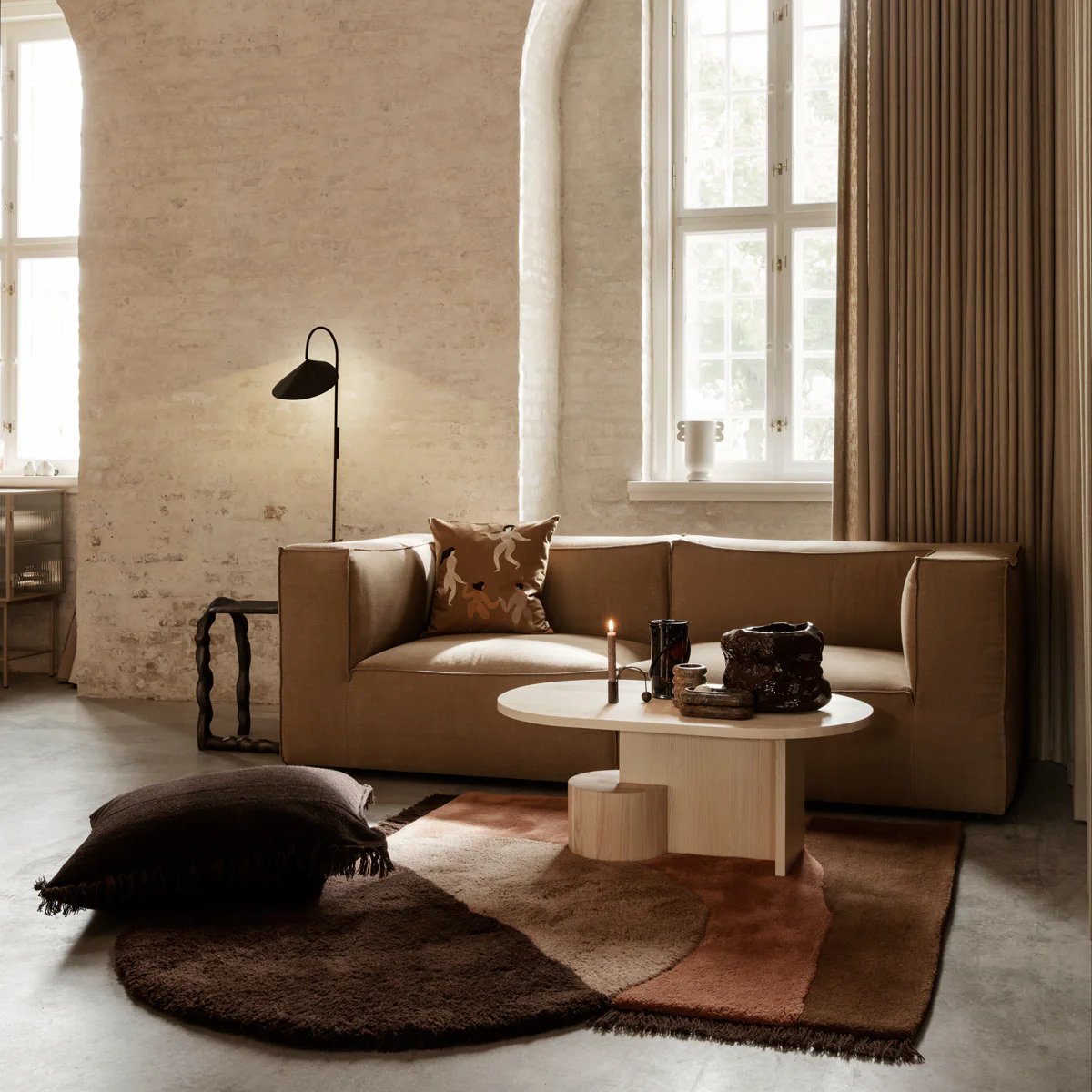 View Tufted Rug Red Brown - Image 2
