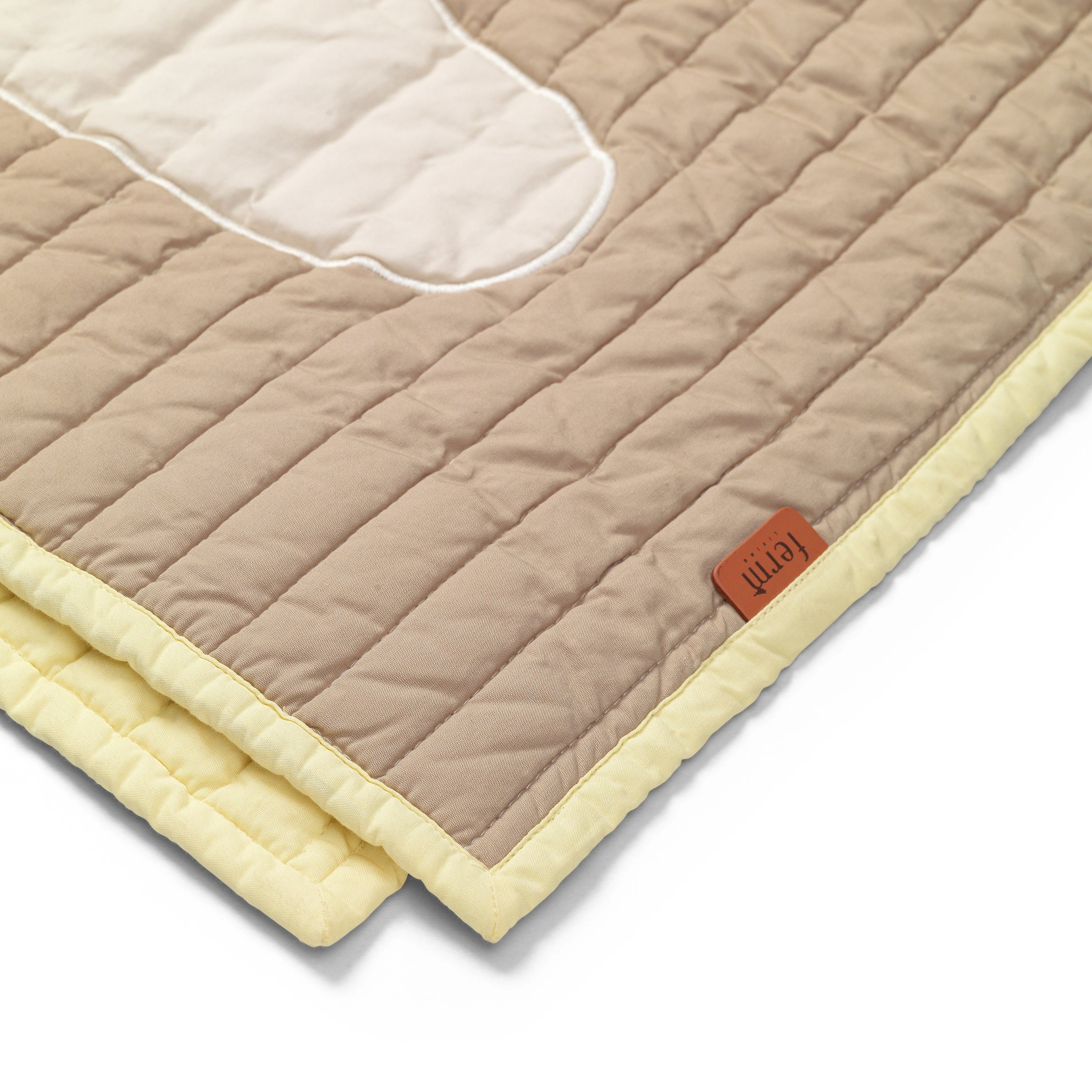 Bird Quilted Blanket - Sand - Image 4