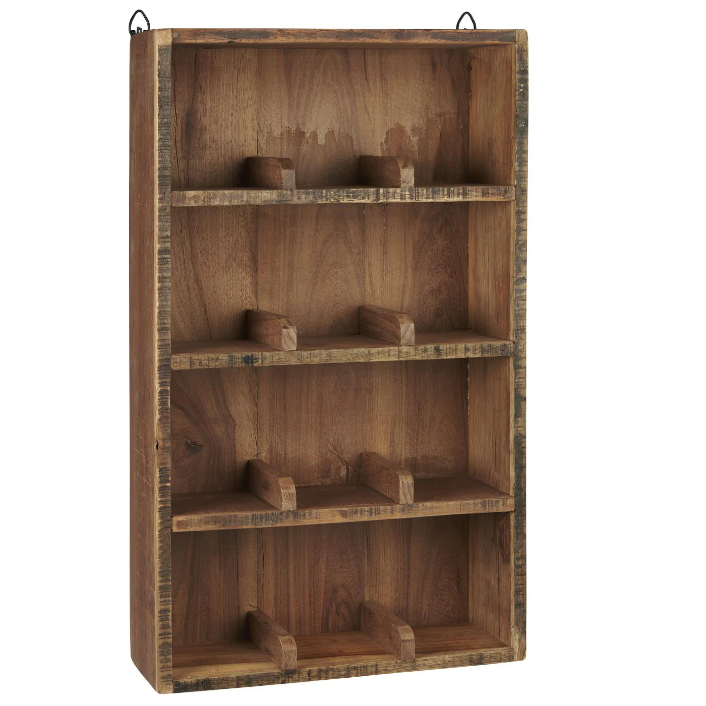 Wall shelf w/4 shelves w/dividers 12 rooms UNIQUE Wooden - Image 4