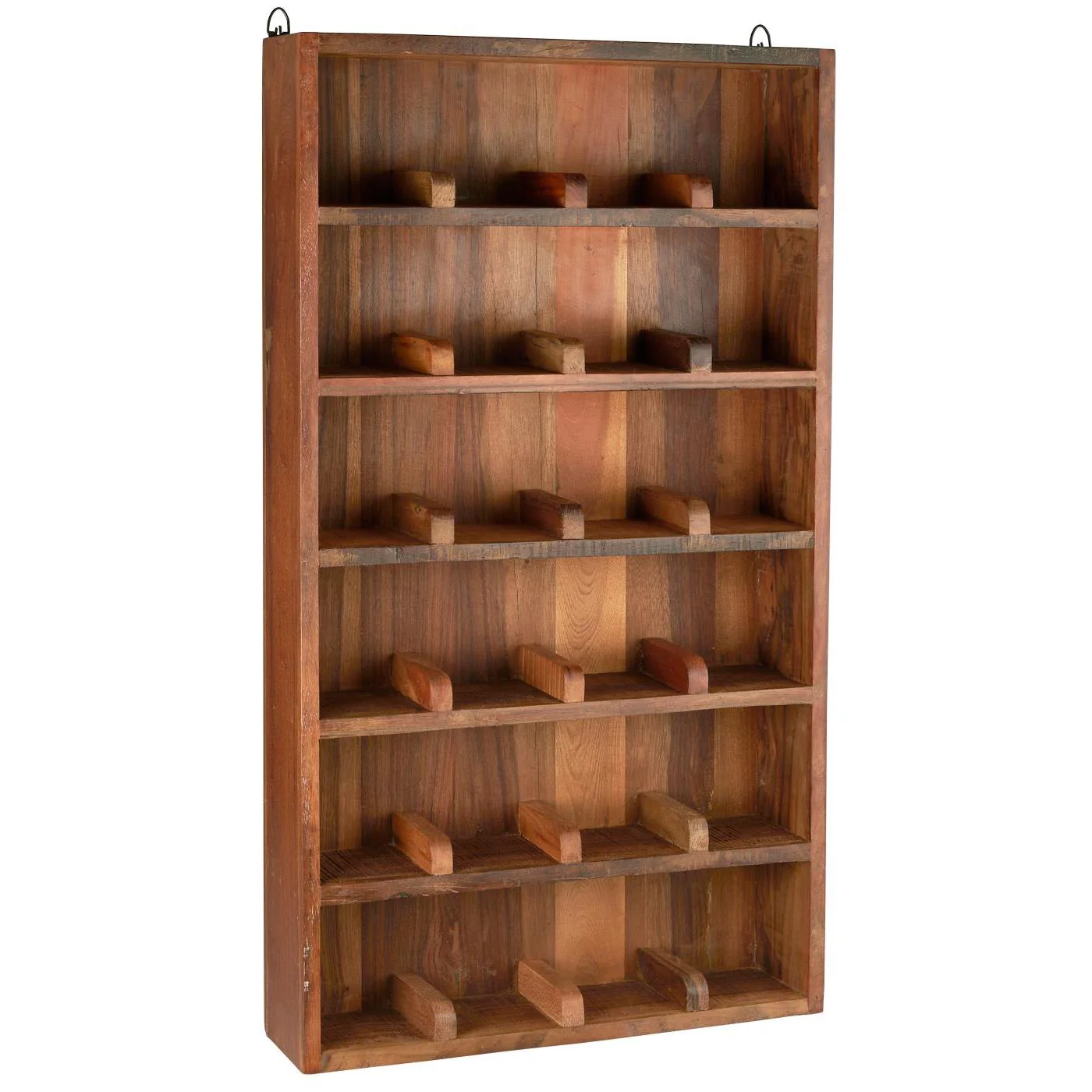 Wall Shelf w/6 Shelves w/Dividers 24 Rooms UNIQUE