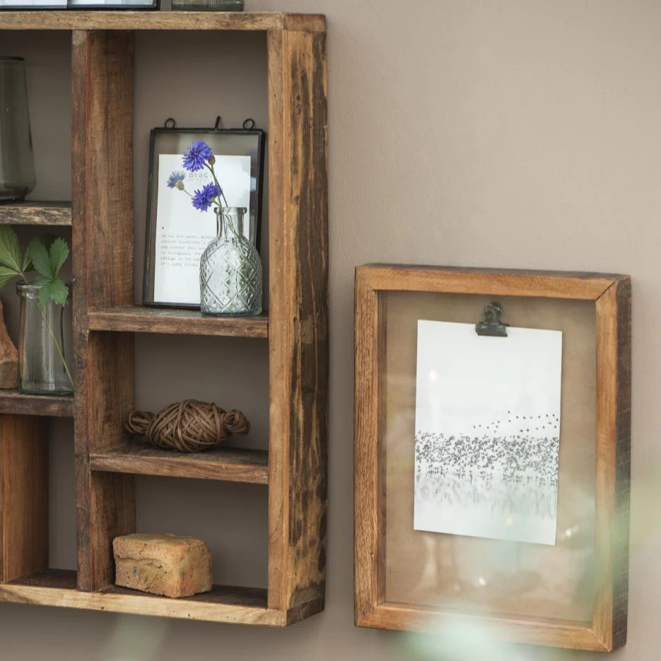 Wall shelf w/different kinds of rooms UNIQUE can hang horizontal and vertical - Image 7