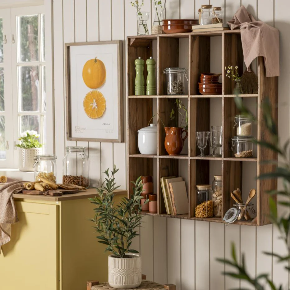 Wall shelf with 12 rooms UNIQUE Wooden - Image 2