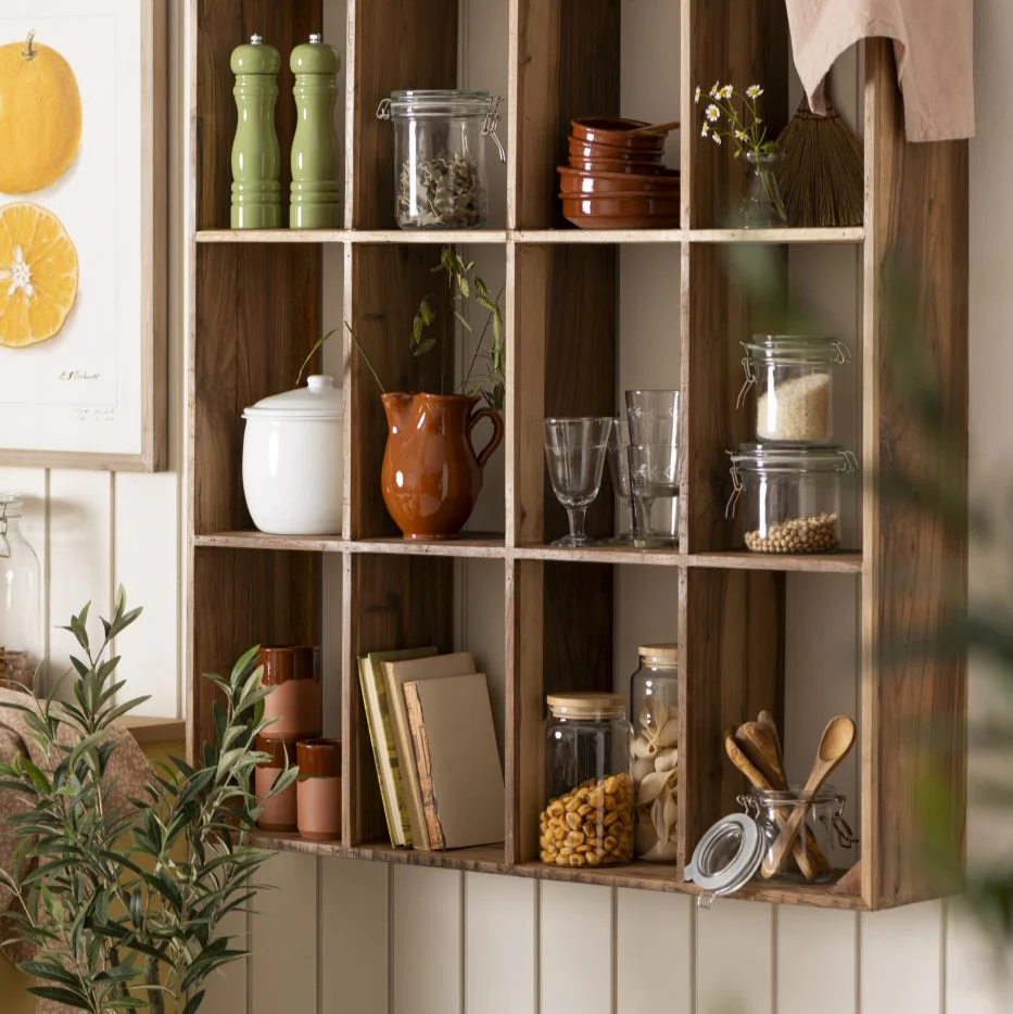Wall shelf with 12 rooms UNIQUE Wooden - Image 4