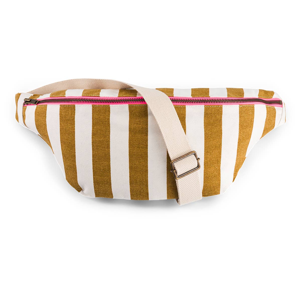 WOMEN BUM BAG STRIPES CARAMEL: TOFFEE / SCRATCH - Image 3